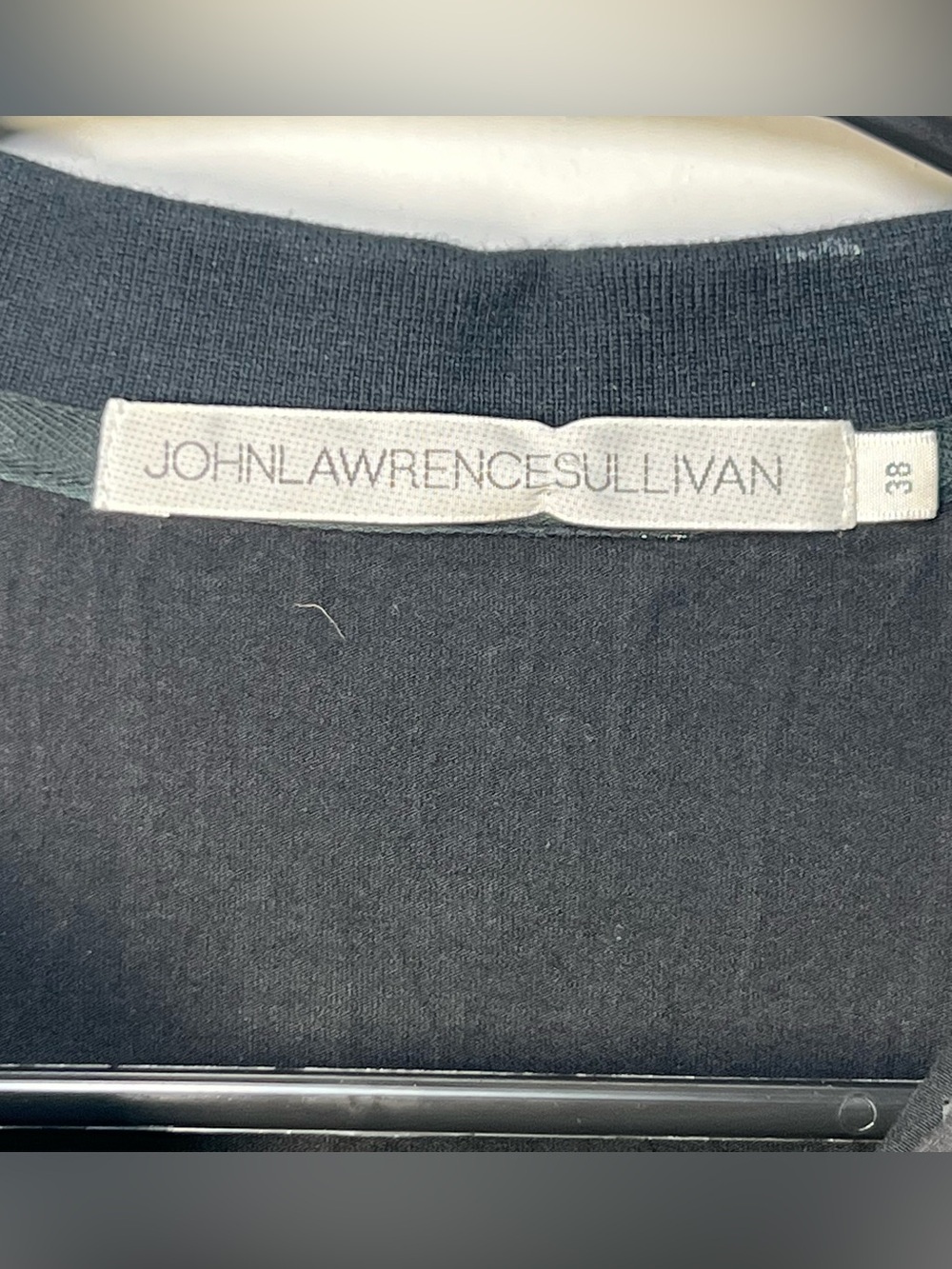 John Lawrence Sullivan Black Abstract Polo Print Shirt Size 38 Japanese Designer - Picture 7 of 15